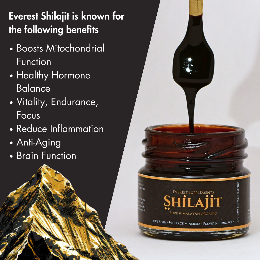 Everest Supplements™ Organic Himalayan Shilajit | Free Shipping