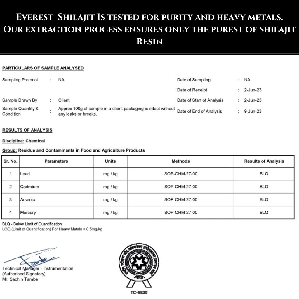 Everest Supplements™ Organic Himalayan Shilajit | Free Shipping